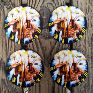 Glasunderlägg 4-pack "Över Allt"