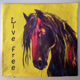 Kuddfodral "Live free"