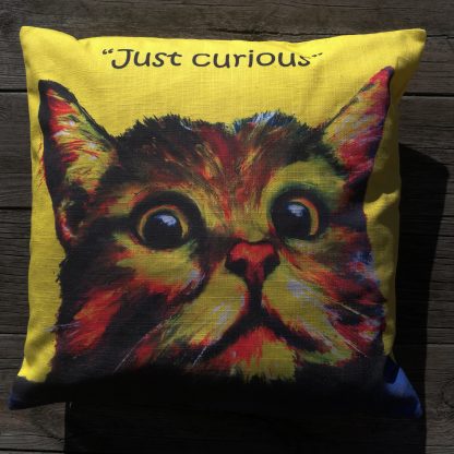 Kuddfodral "Just curious" - Bild 3