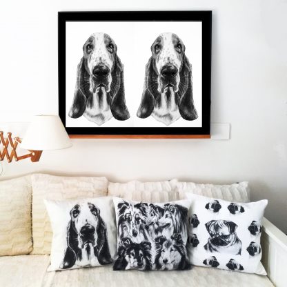 Kuddfodral "Basset" - Bild 3