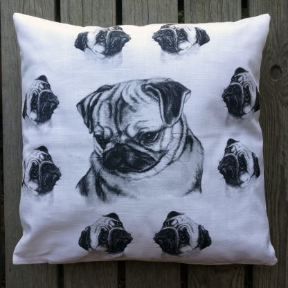 Kuddfodral "Mops" - Bild 2