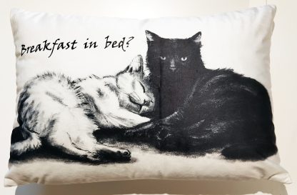 Kuddfodral "Breakfast in bed"