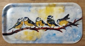 "Blåmesar på rad" 43cm x 22cm